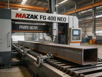 Mazak FG 400 Neo heavy-duty tube laser for structural steel